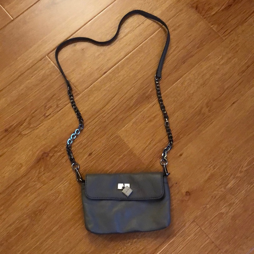 Calvin Klein small gray crossbody